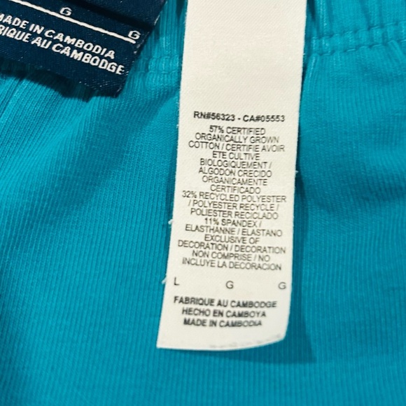 Nike Women’s Aqua Leggings with Orange Logo Size Large - Picture 5 of 8